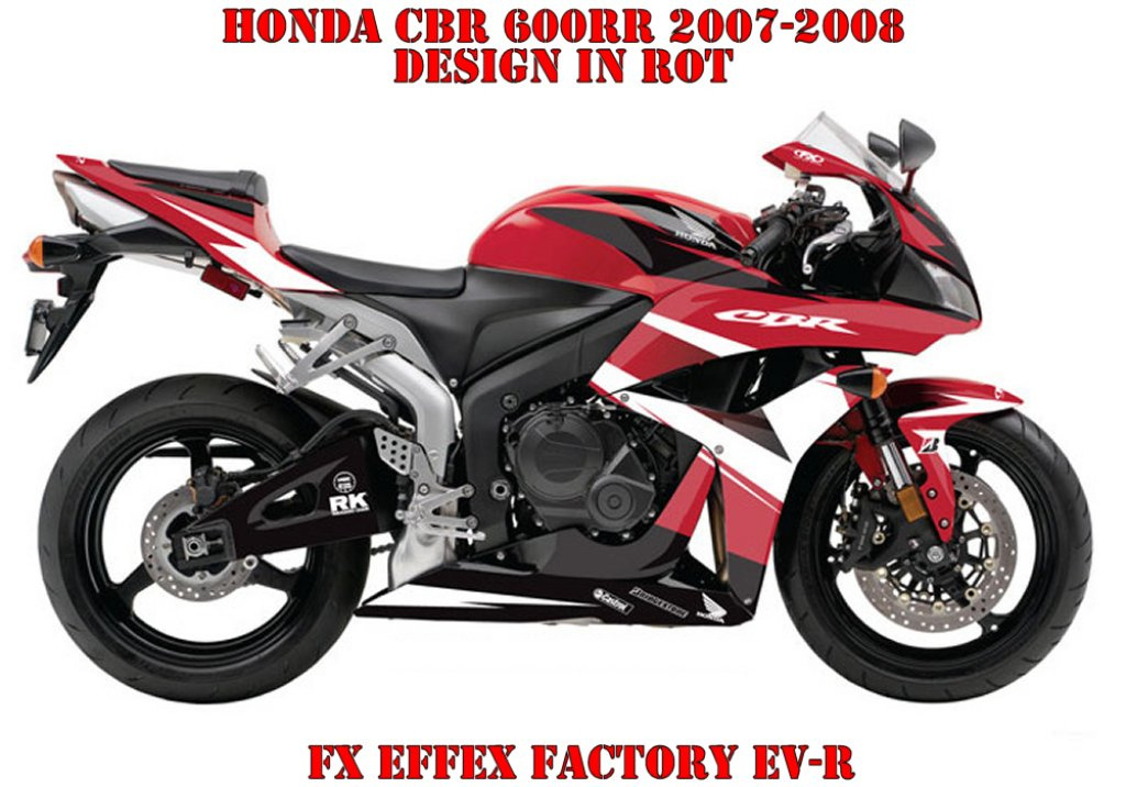 EV-R Rot für Honda CBR 600RR 2007-2008